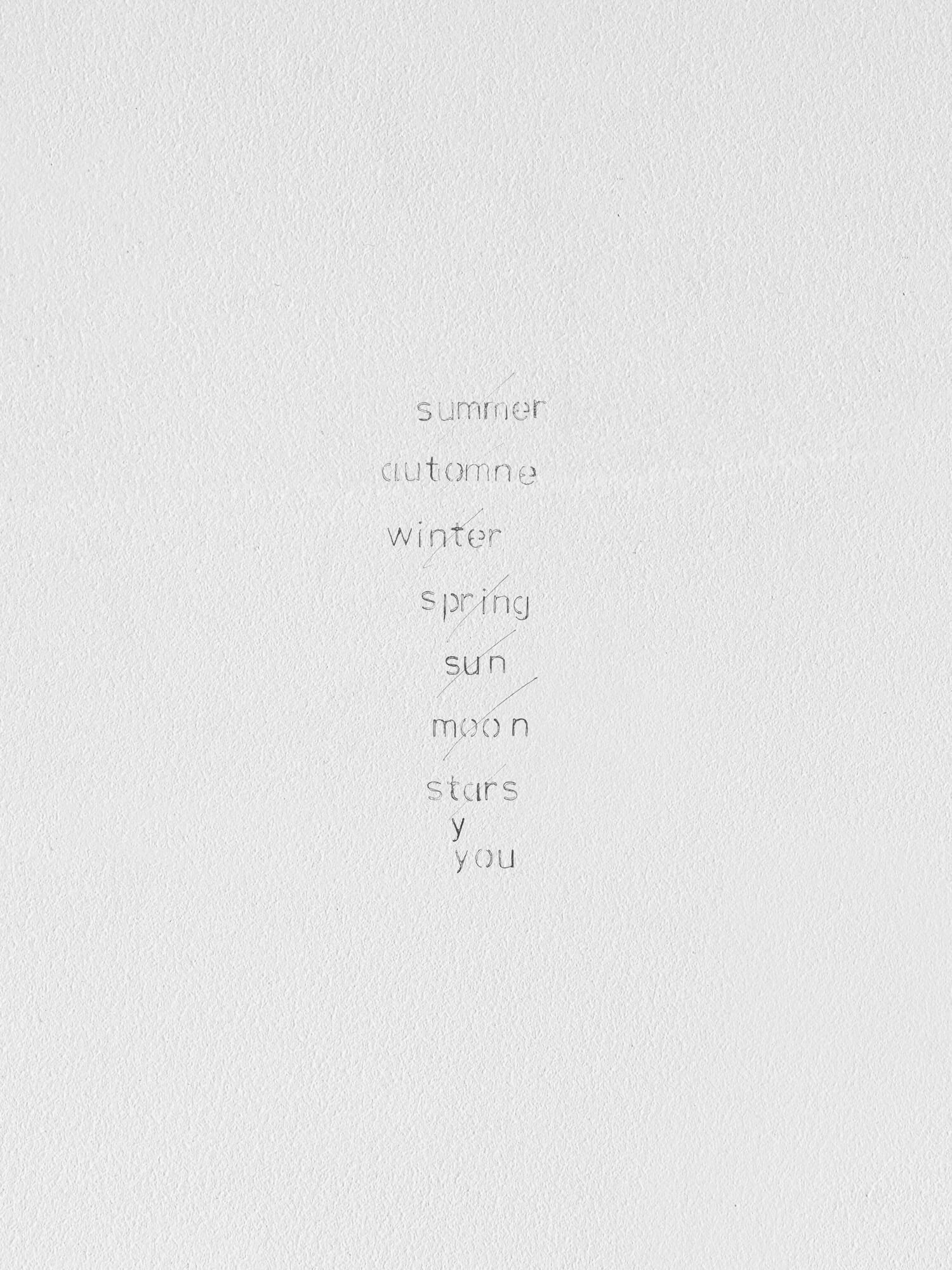 poem | UGO RONDINONE