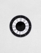 black white black clock | UGO RONDINONE