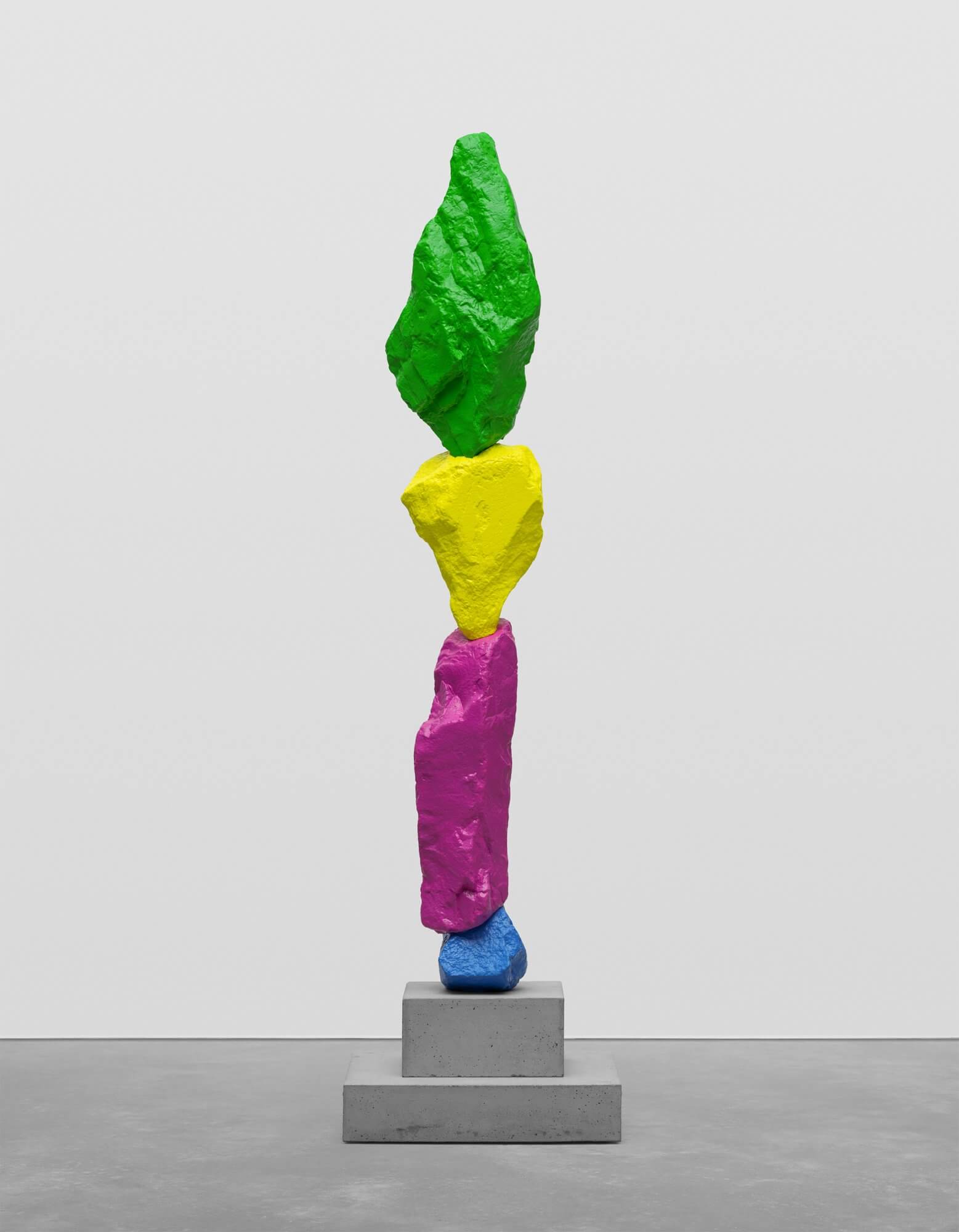 blue violet yellow green mountain | UGO RONDINONE