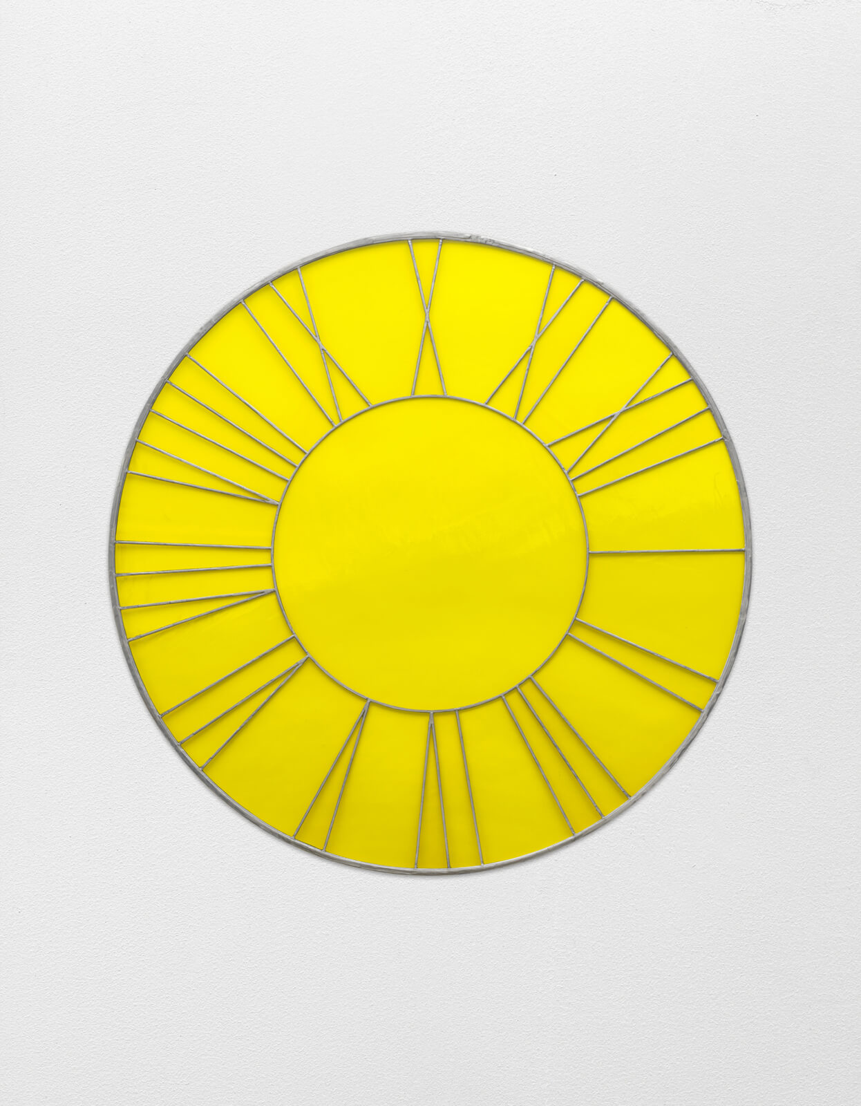 yellow clock | UGO RONDINONE