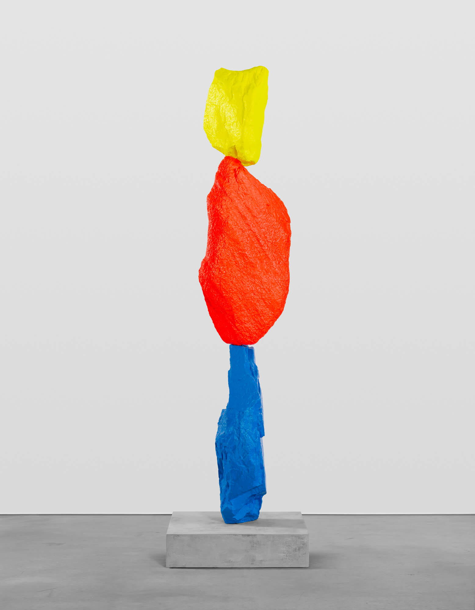 blue red yellow mountain UGO RONDINONE