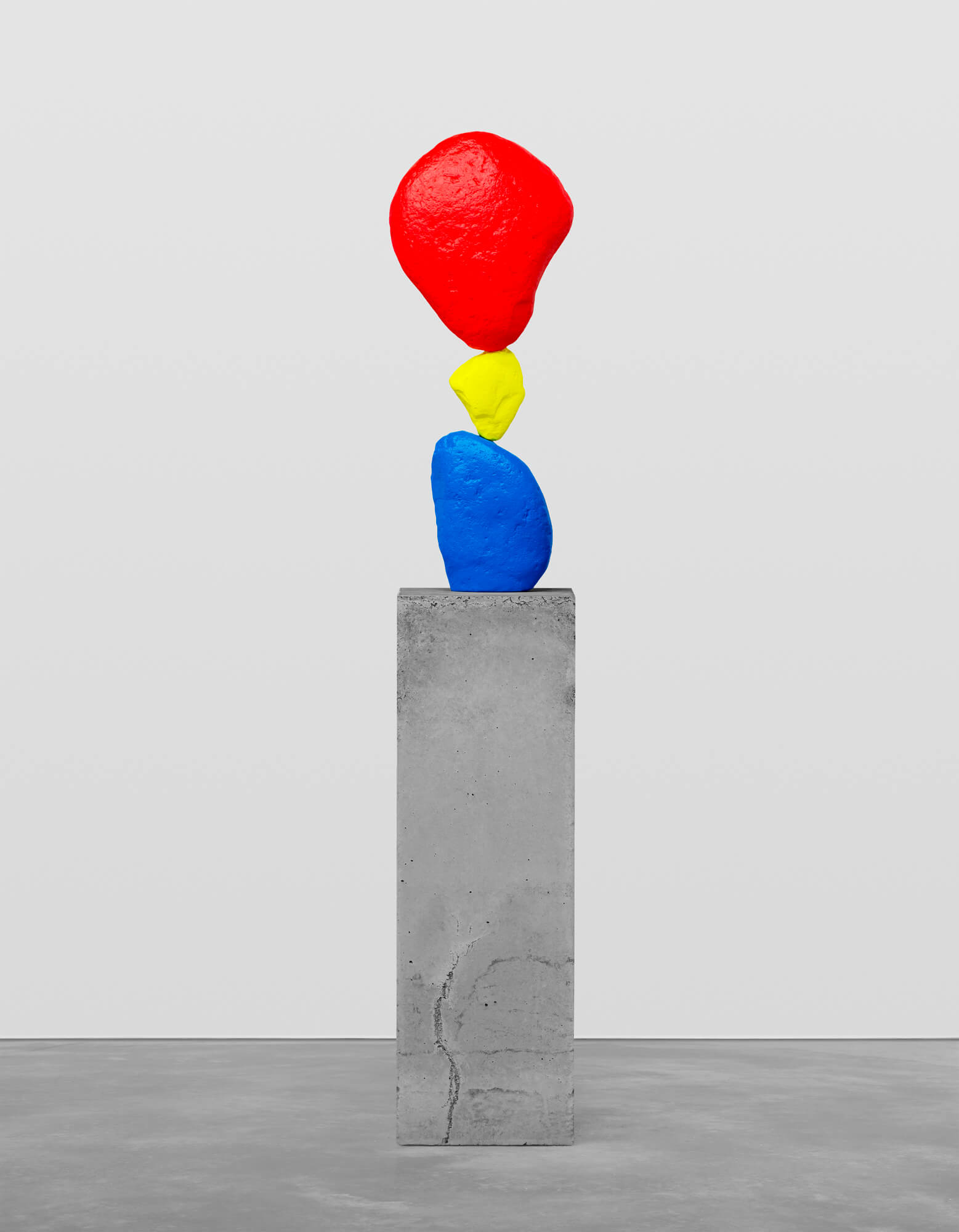 blue yellow red mountain UGO RONDINONE