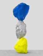 small yellow silver blue mountain | UGO RONDINONE