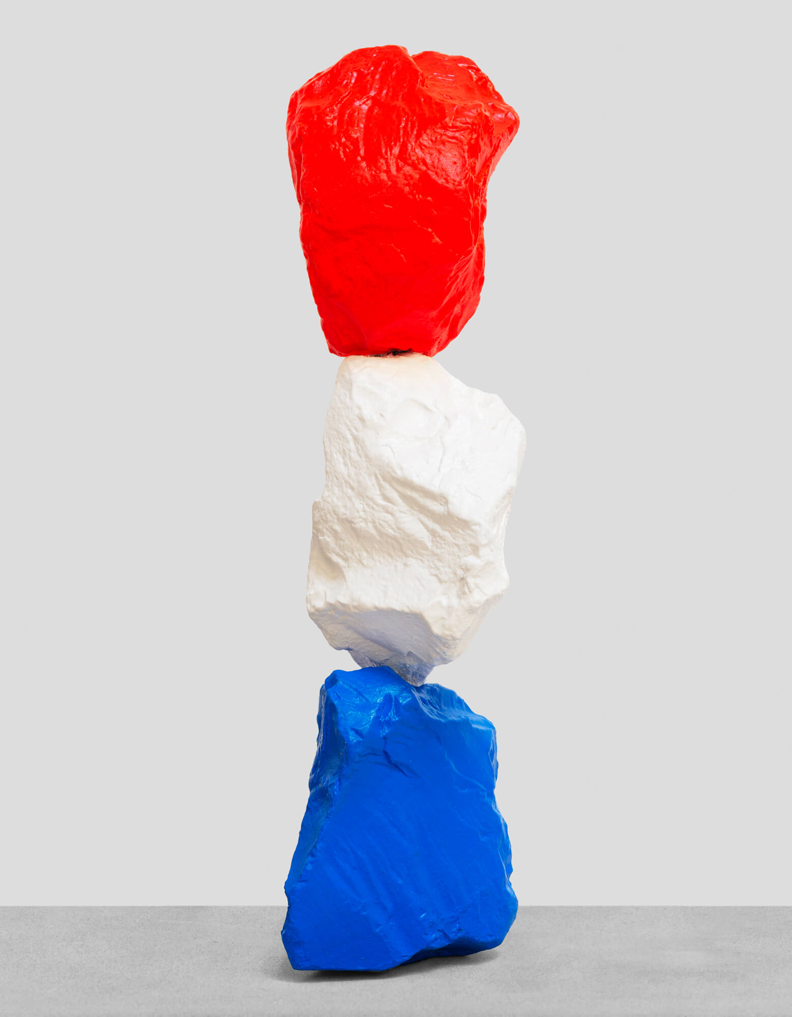 small blue white red mountain | UGO RONDINONE