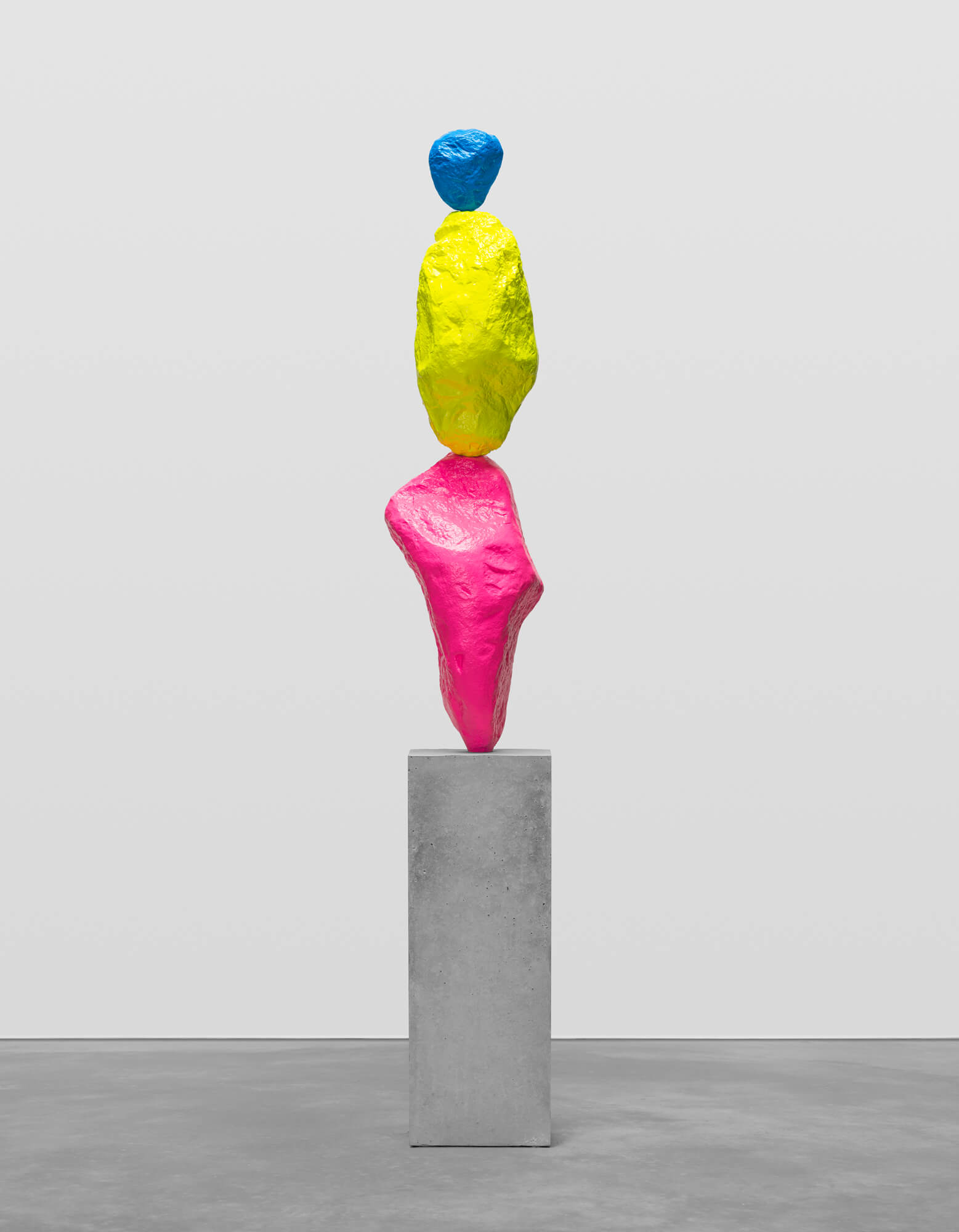 pink yellow blue mountain UGO RONDINONE