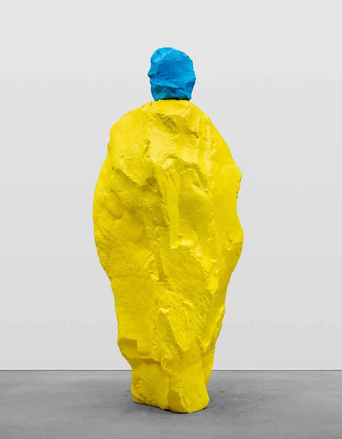 blue yellow monk UGO RONDINONE