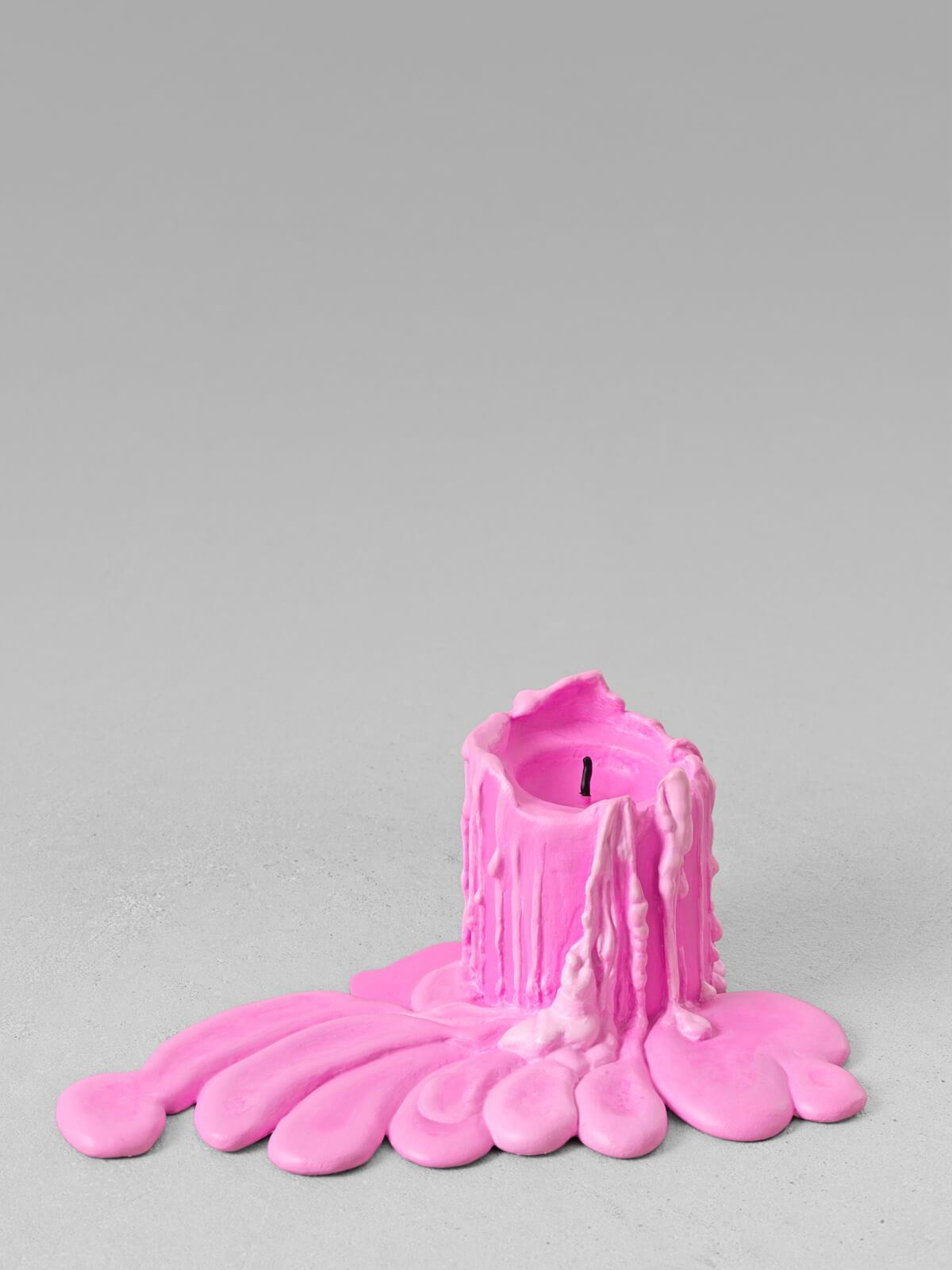 still life. (plum pink candle) | UGO RONDINONE