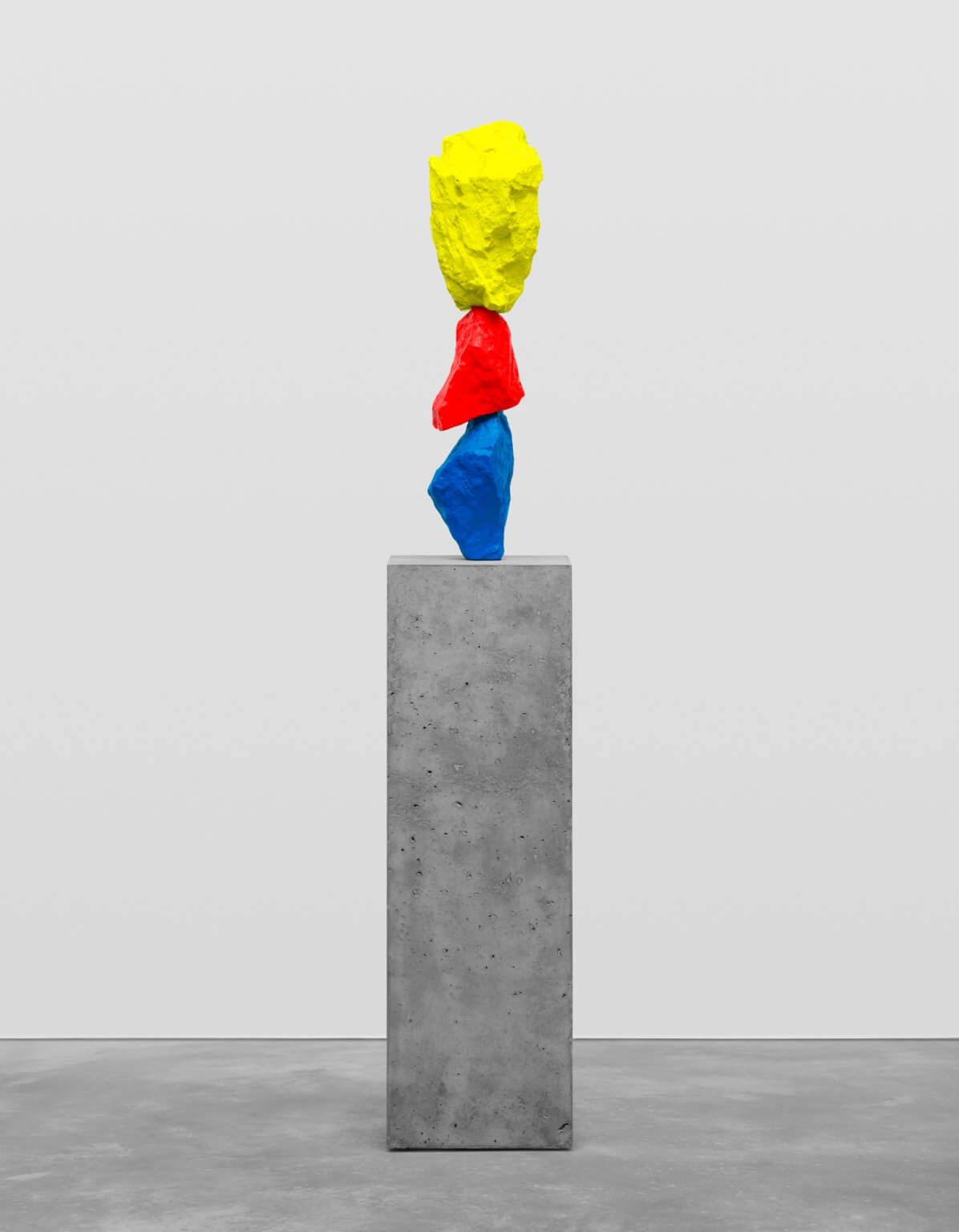 blue red yellow mountain UGO RONDINONE