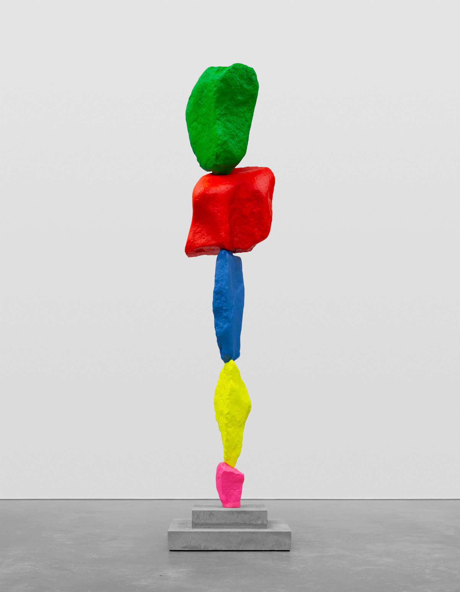 pink yellow blue red green mountain | UGO RONDINONE