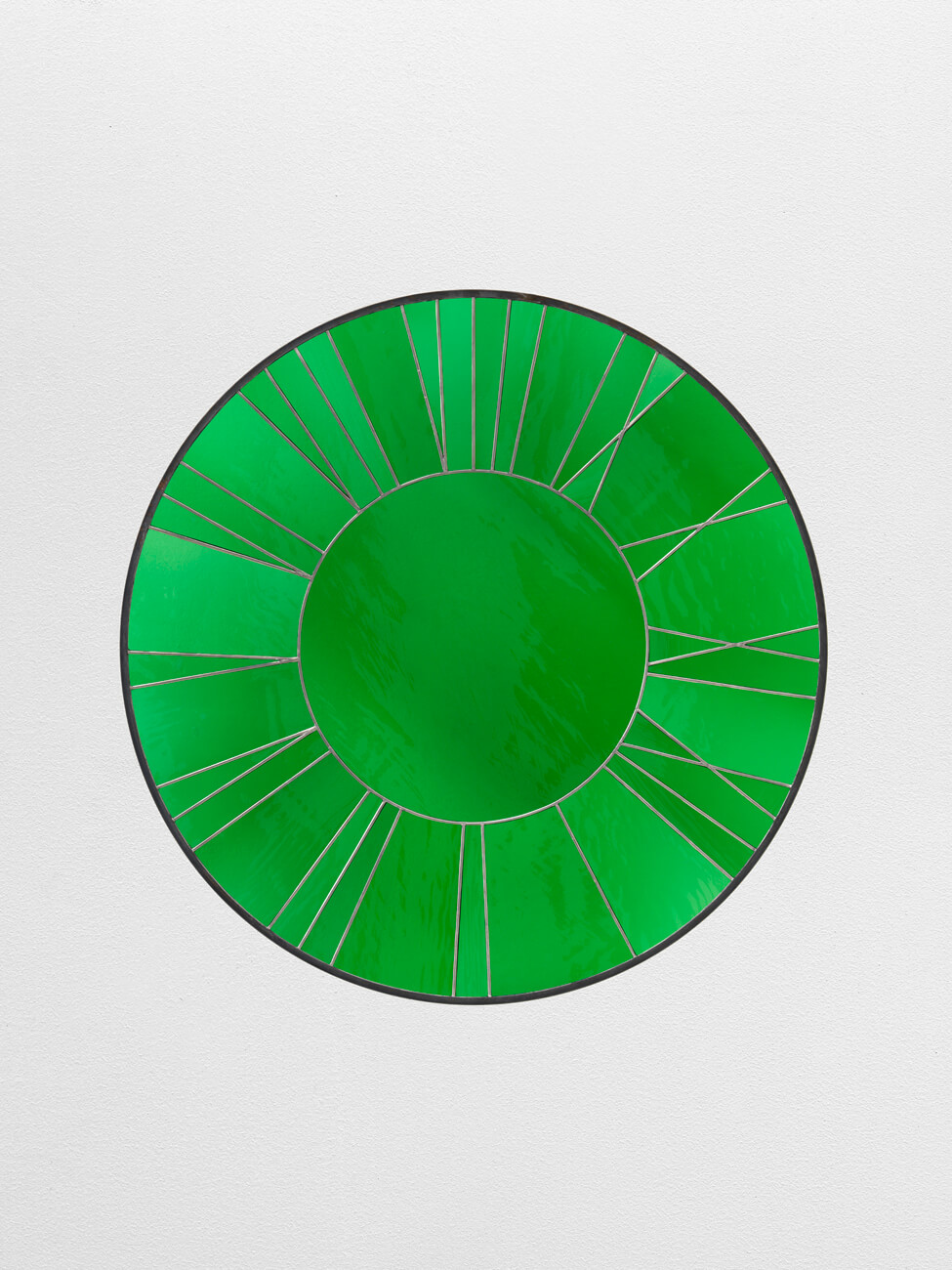 light green clock | UGO RONDINONE