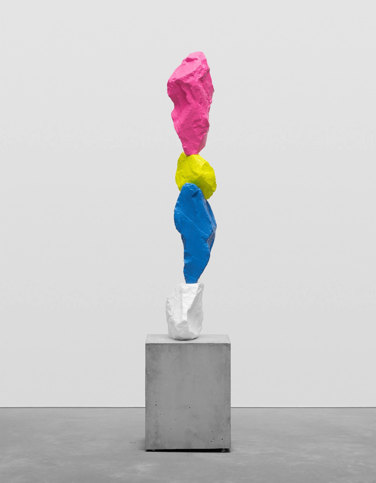 white blue yellow pink mountain | UGO RONDINONE