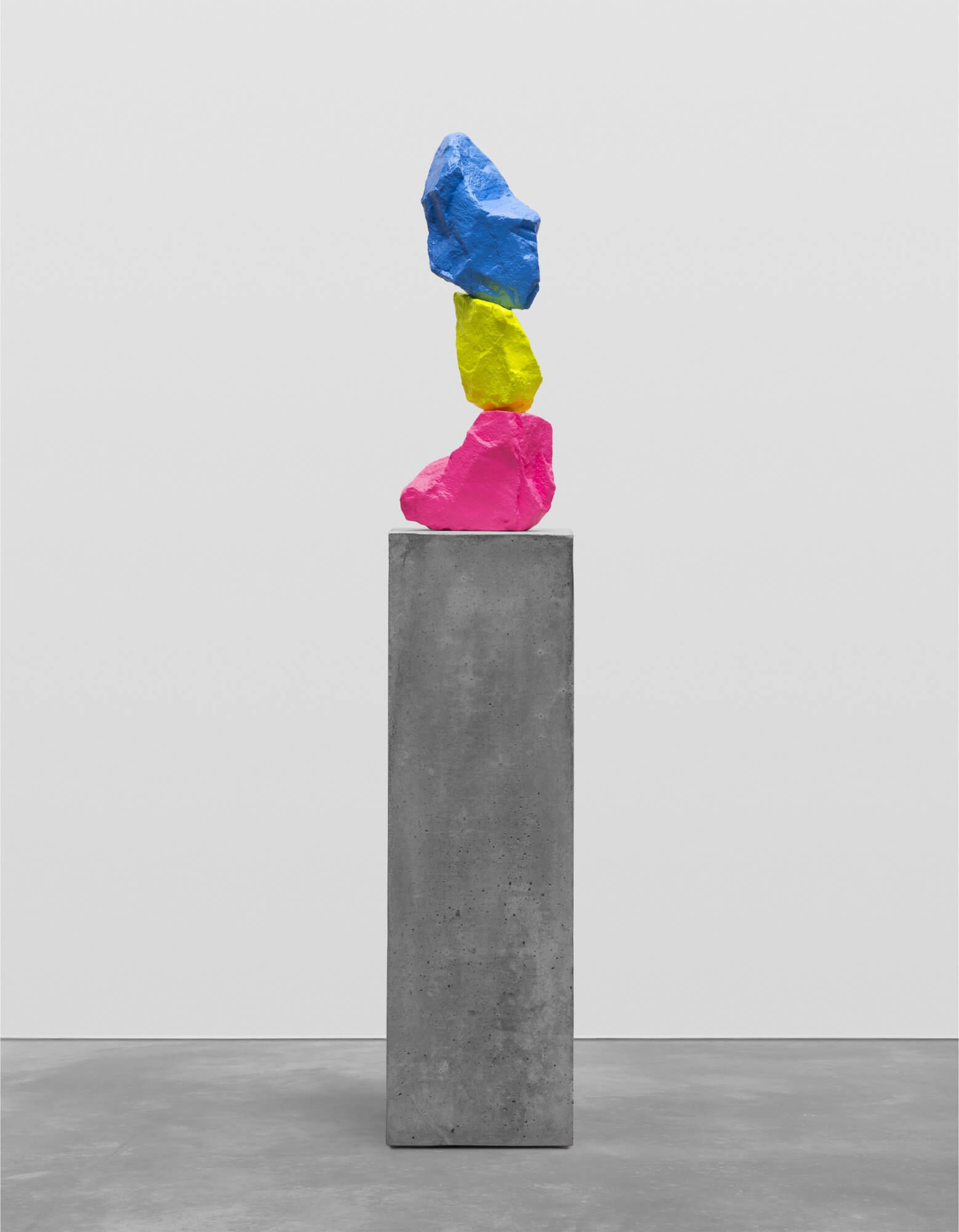 pink yellow blue mountain | UGO RONDINONE