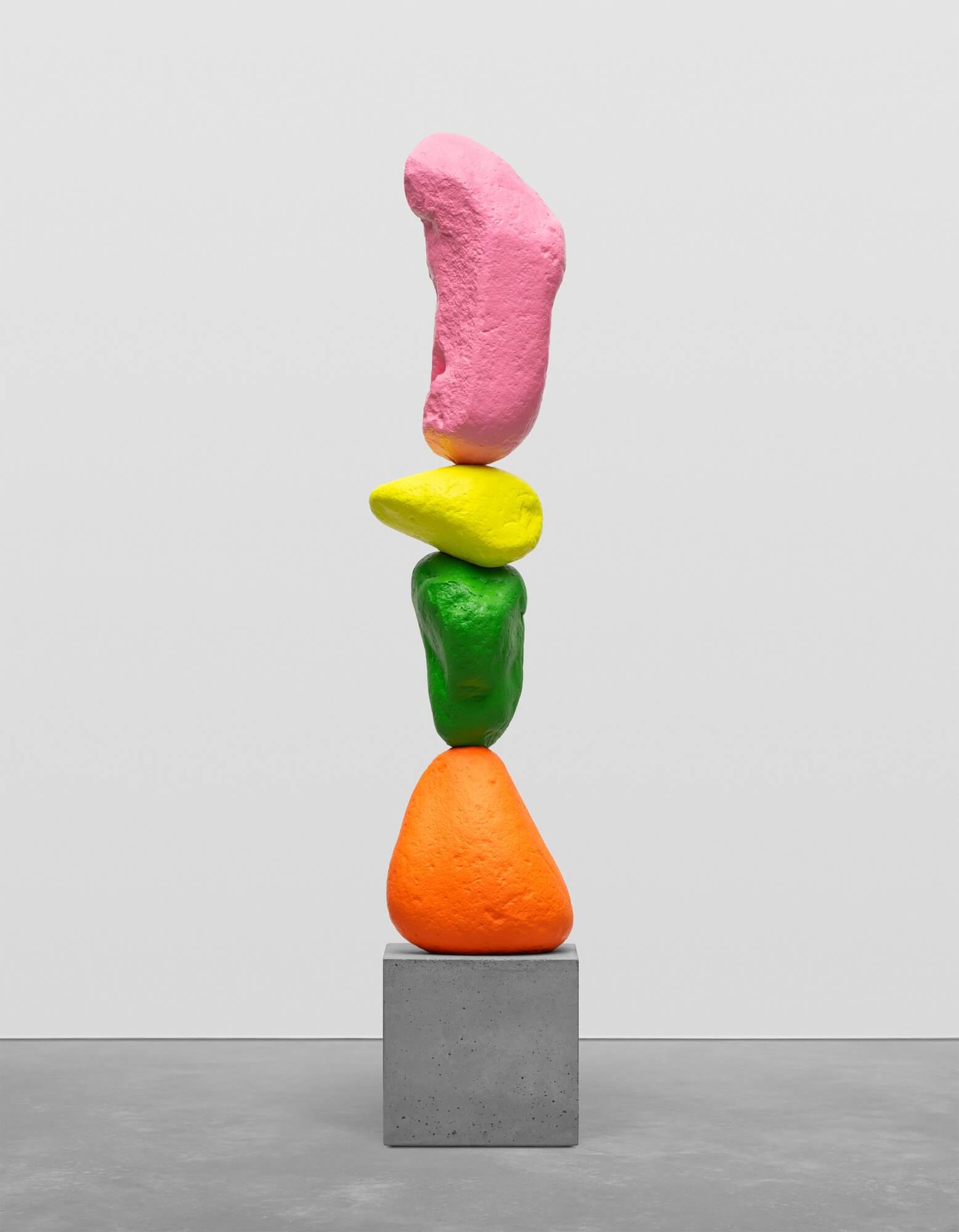 orange green yellow pink mountain | UGO RONDINONE
