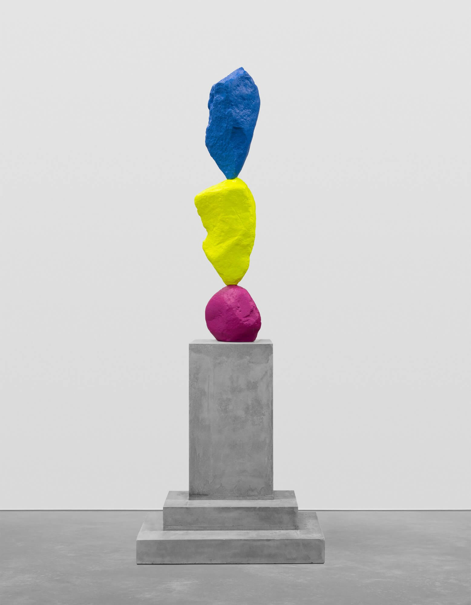 violet yellow blue mountain | UGO RONDINONE