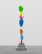 red blue orange white blue pink yellow green mountain | UGO RONDINONE