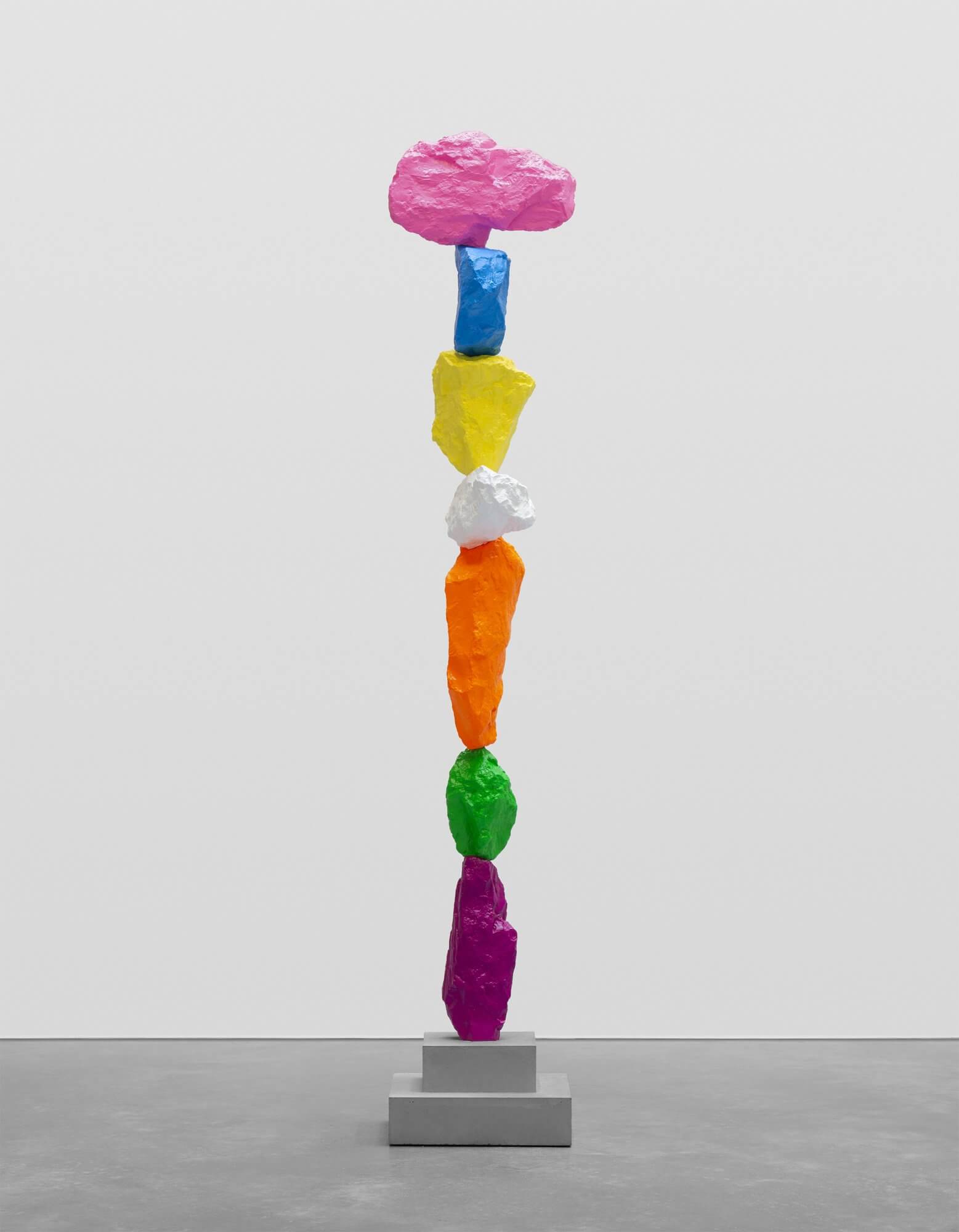 violet green orange white yellow blue pink mountain | UGO RONDINONE