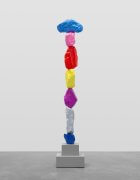 blue silver violet yellow red pink blue mountain | UGO RONDINONE