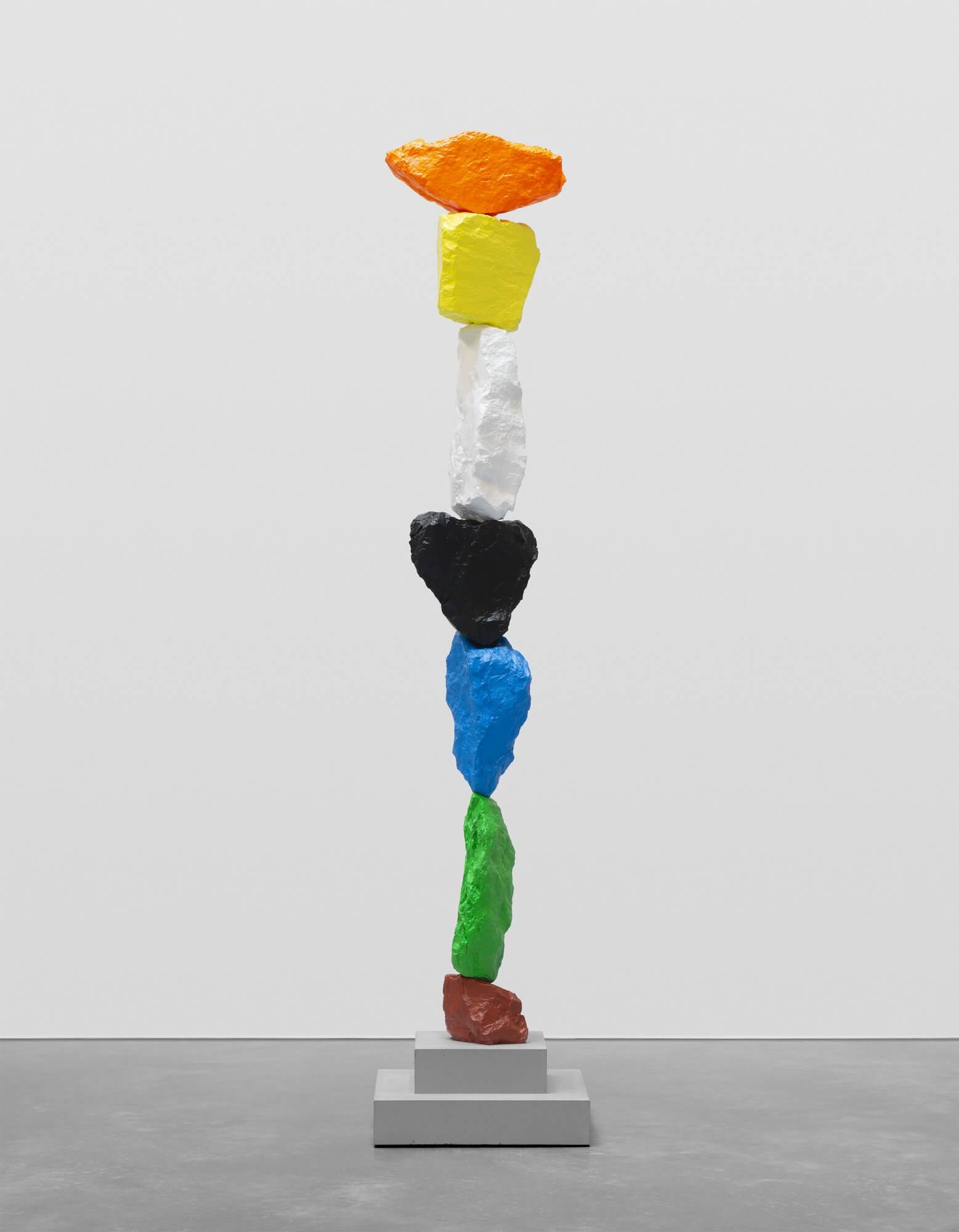 brown green blue black white yellow orange mountain | UGO RONDINONE