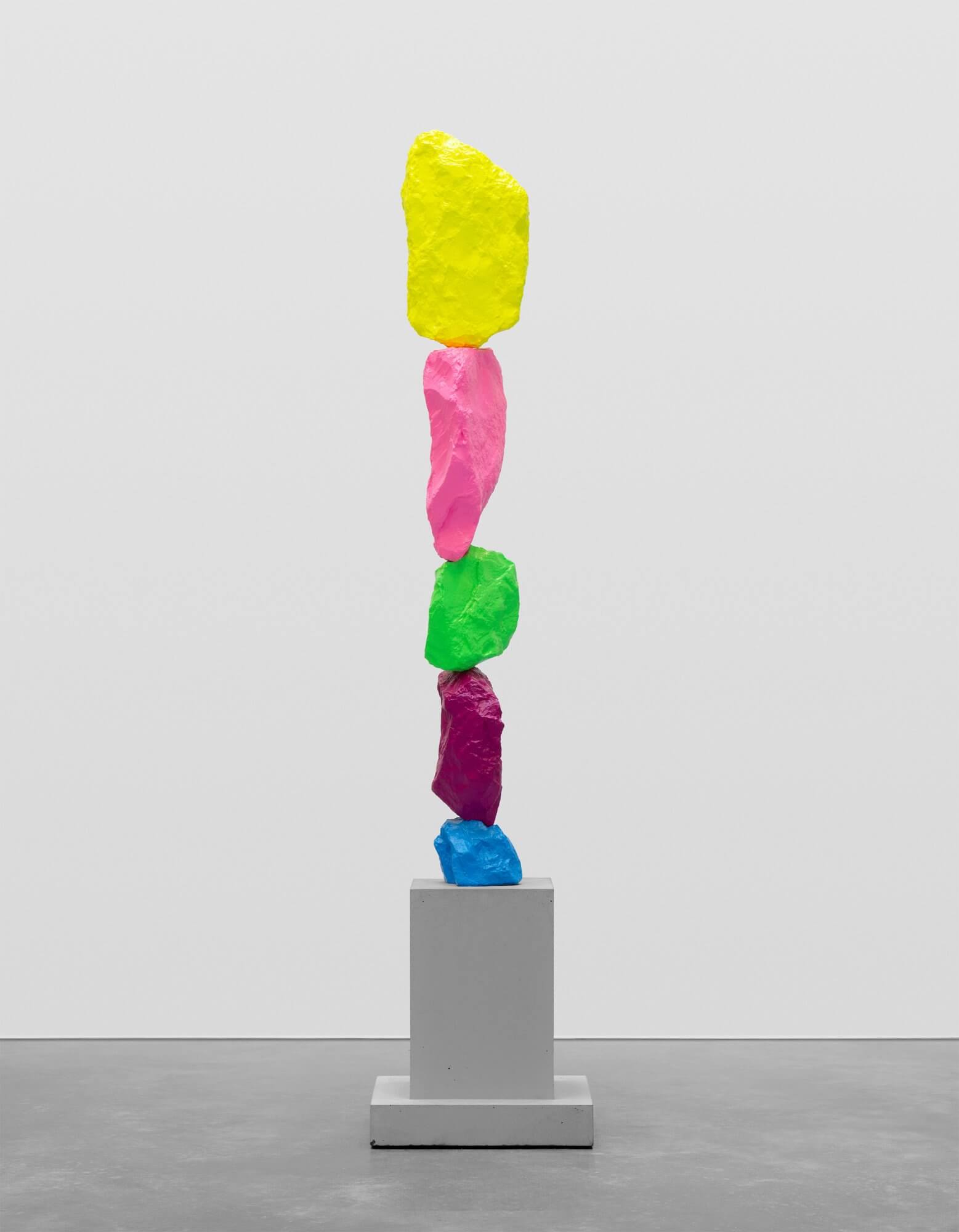 blue violet green pink yellow mountain | UGO RONDINONE