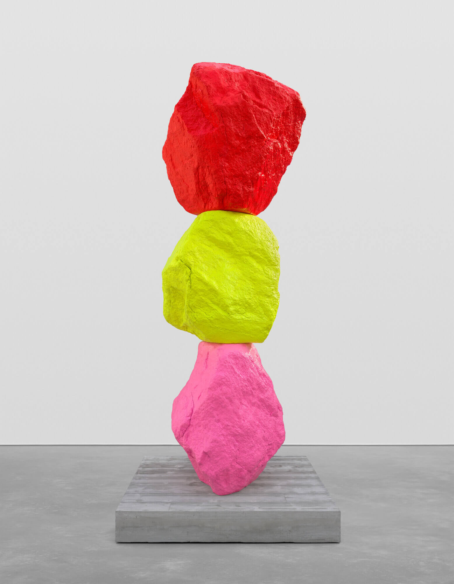 pink yellow red mountain | UGO RONDINONE