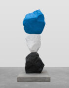 black white blue mountain | UGO RONDINONE