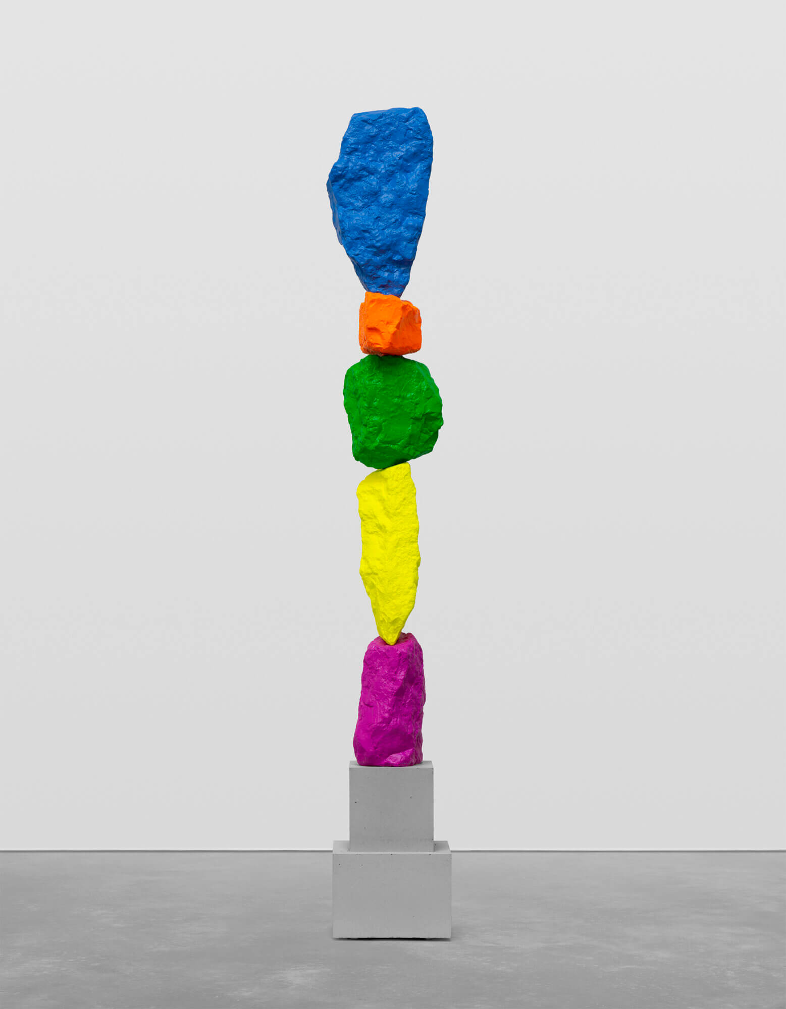 violet yellow green orange blue mountain | UGO RONDINONE