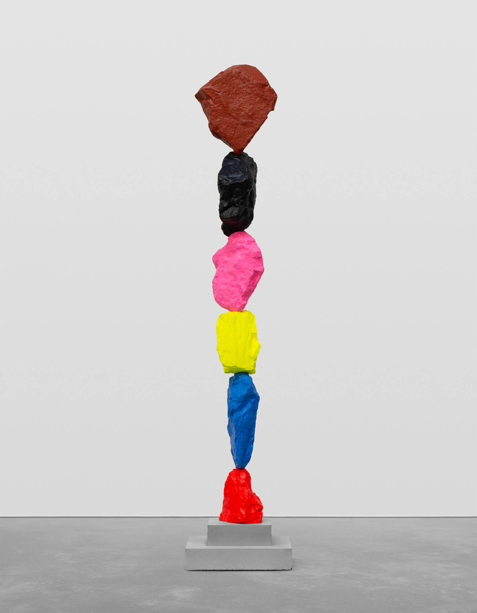 red blue yellow pink black brown mountain | UGO RONDINONE