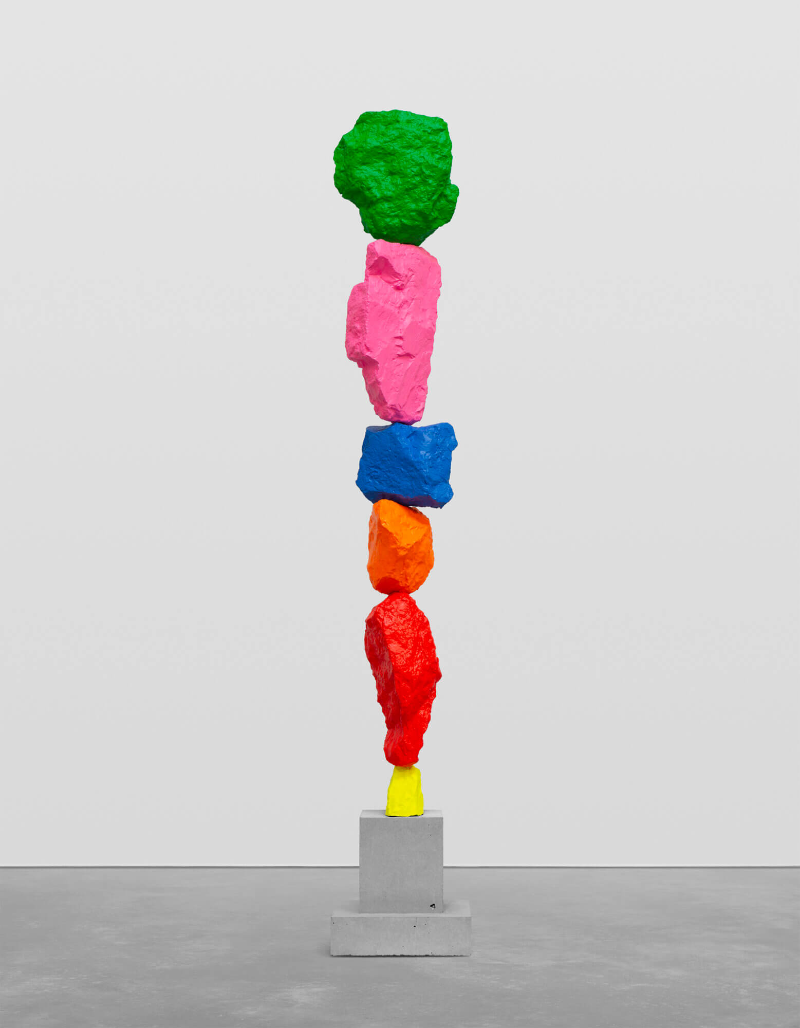 yellow red orange blue pink green mountain | UGO RONDINONE