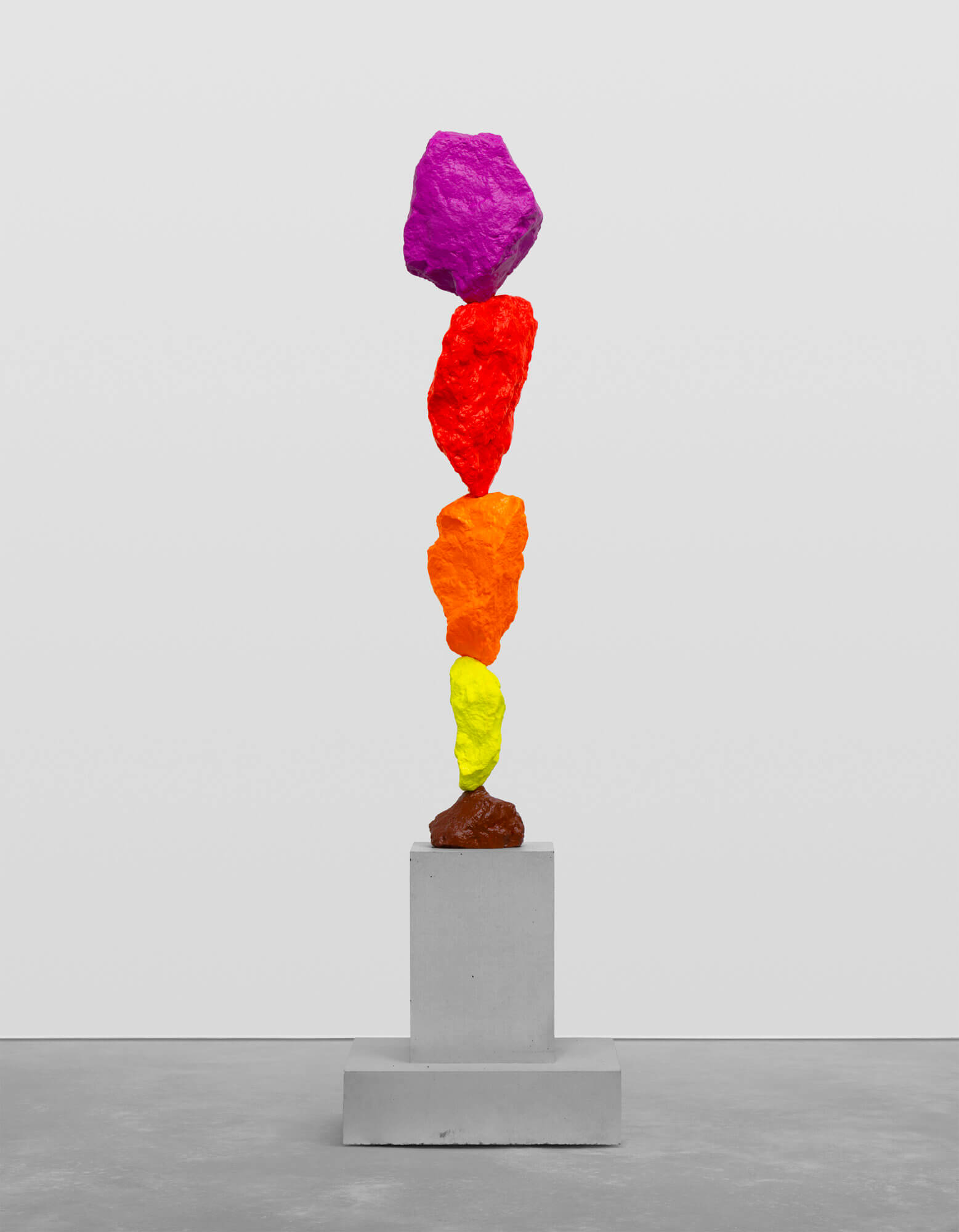 brown yellow orange red violet mountain | UGO RONDINONE